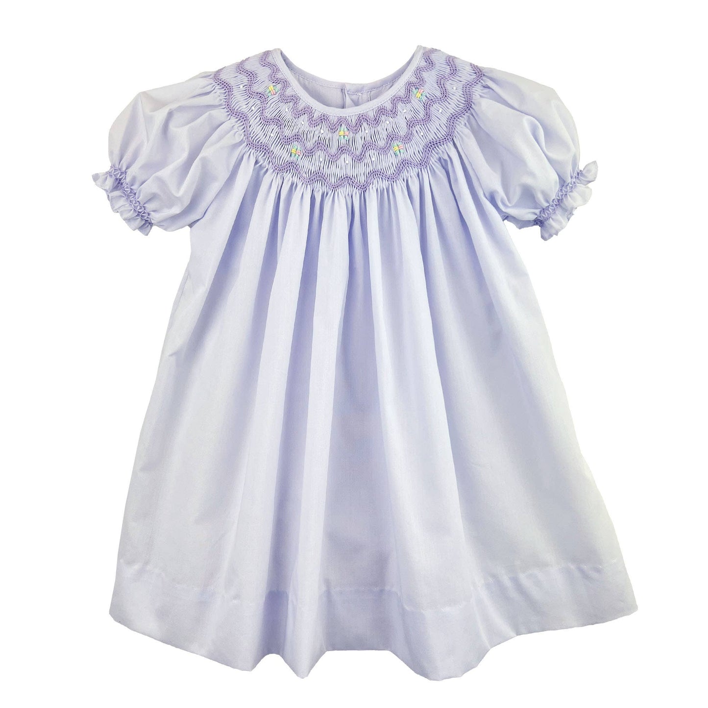 Daygown with Wave Smocking: Lavender