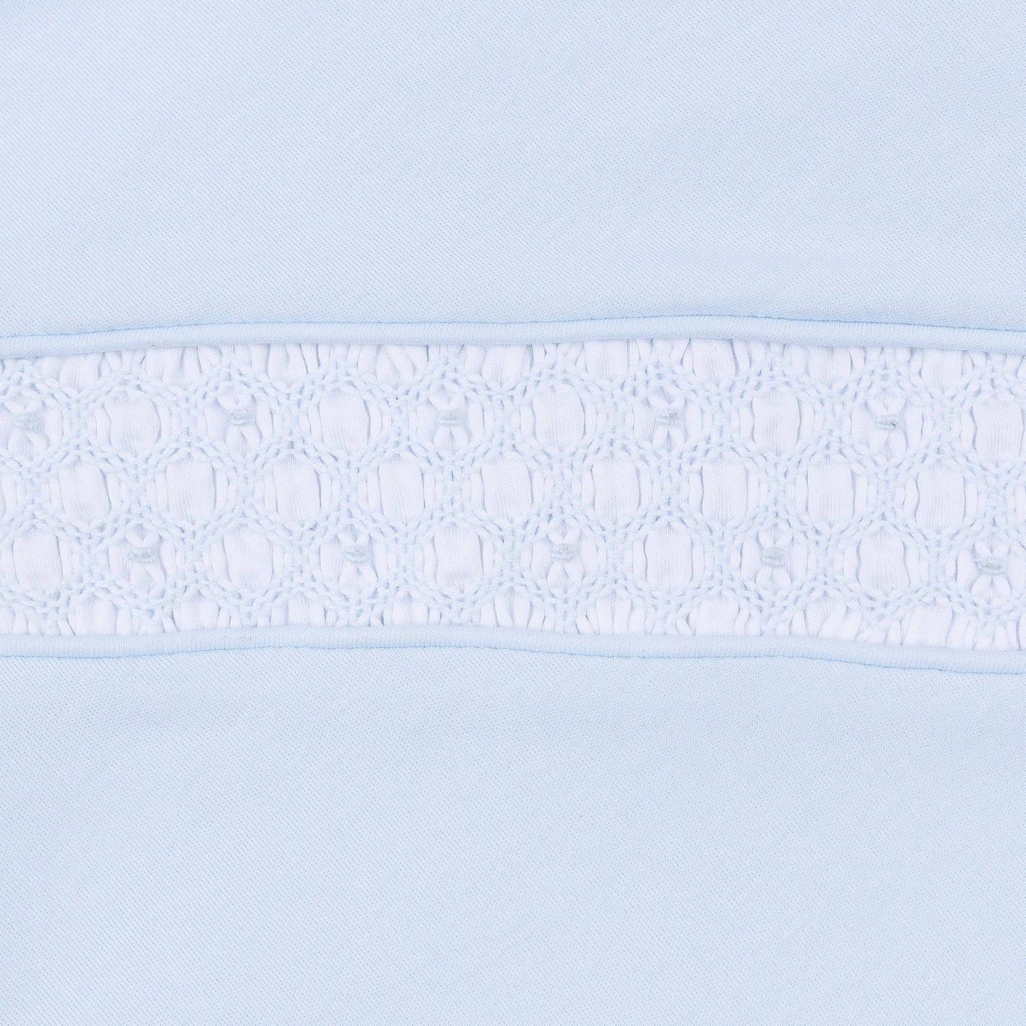 Walker's Classics Smocked Short Sleeve Bubble - Light Blue