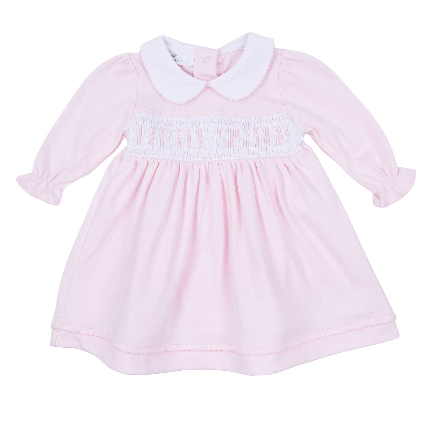 Little Sister Smocked Long Sleeve Dress