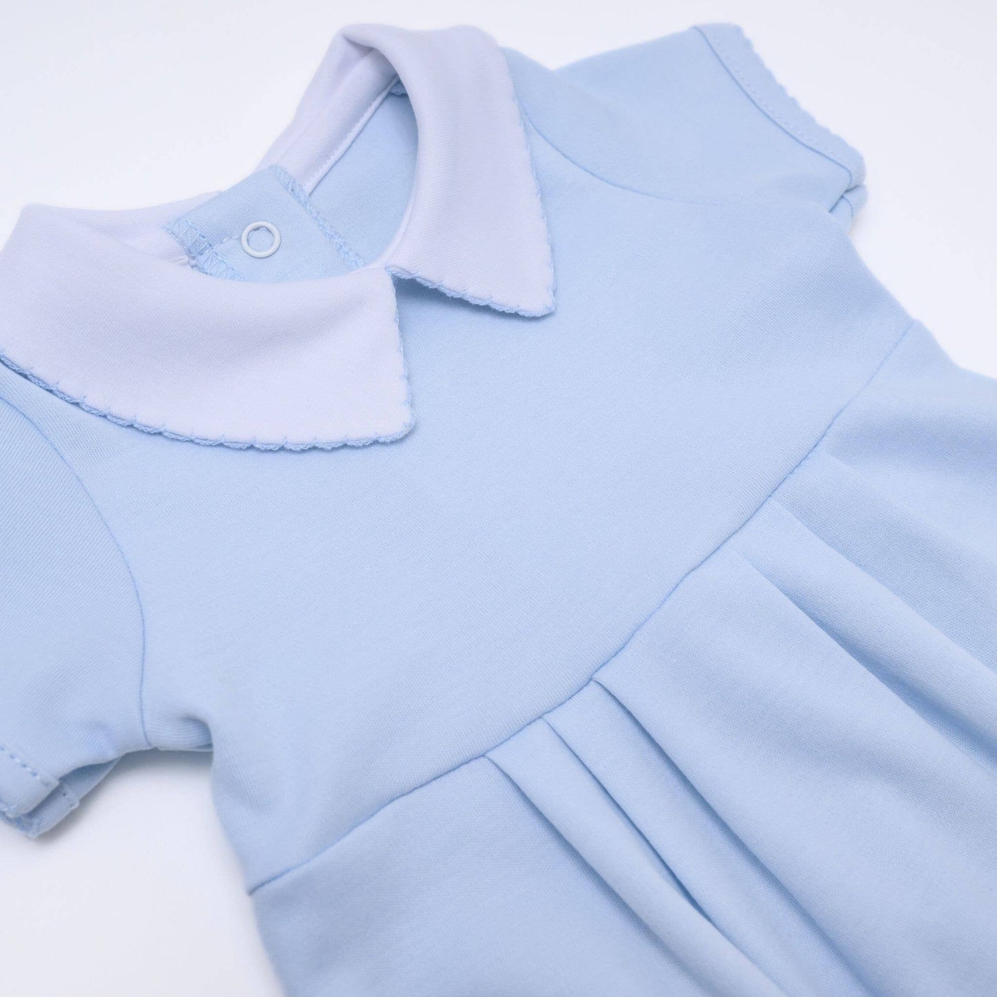Essentials Solid Collared Bubble - Blue