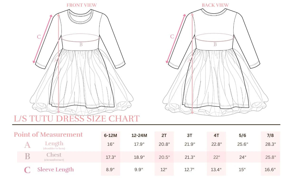 COQUETTE CHRISTMAS L/S TUTU DRESS