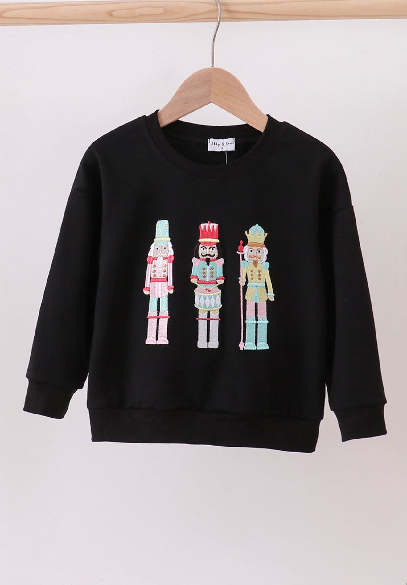 Nutcracker Embroidery Top- Black