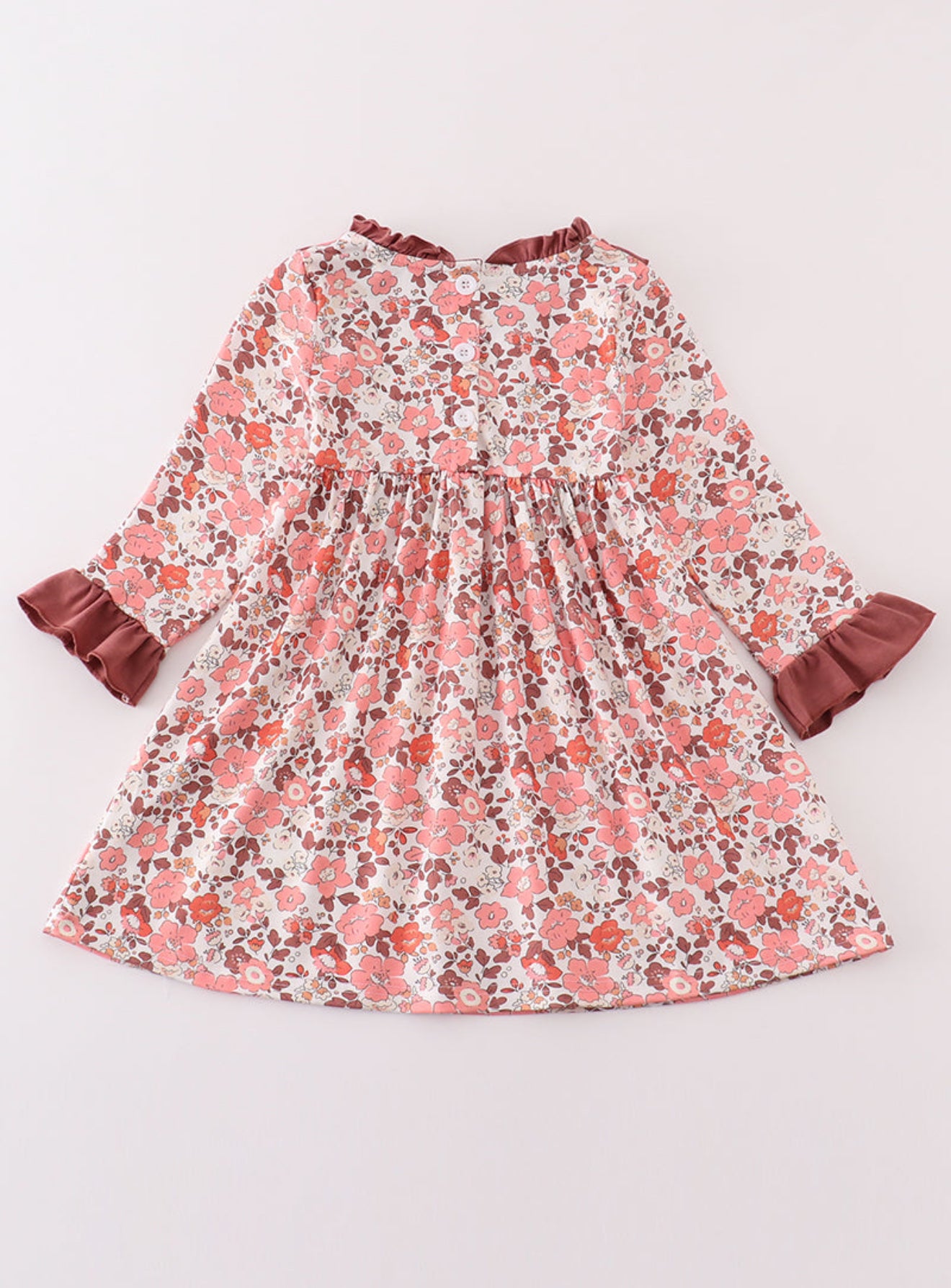 Fall floral print dress