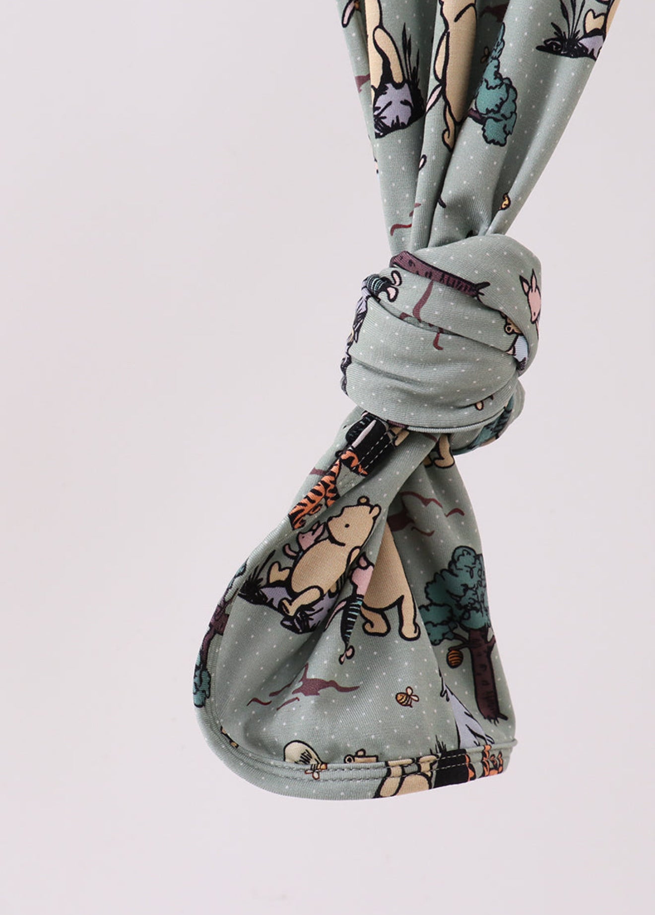 Green character bamboo 2pc gown