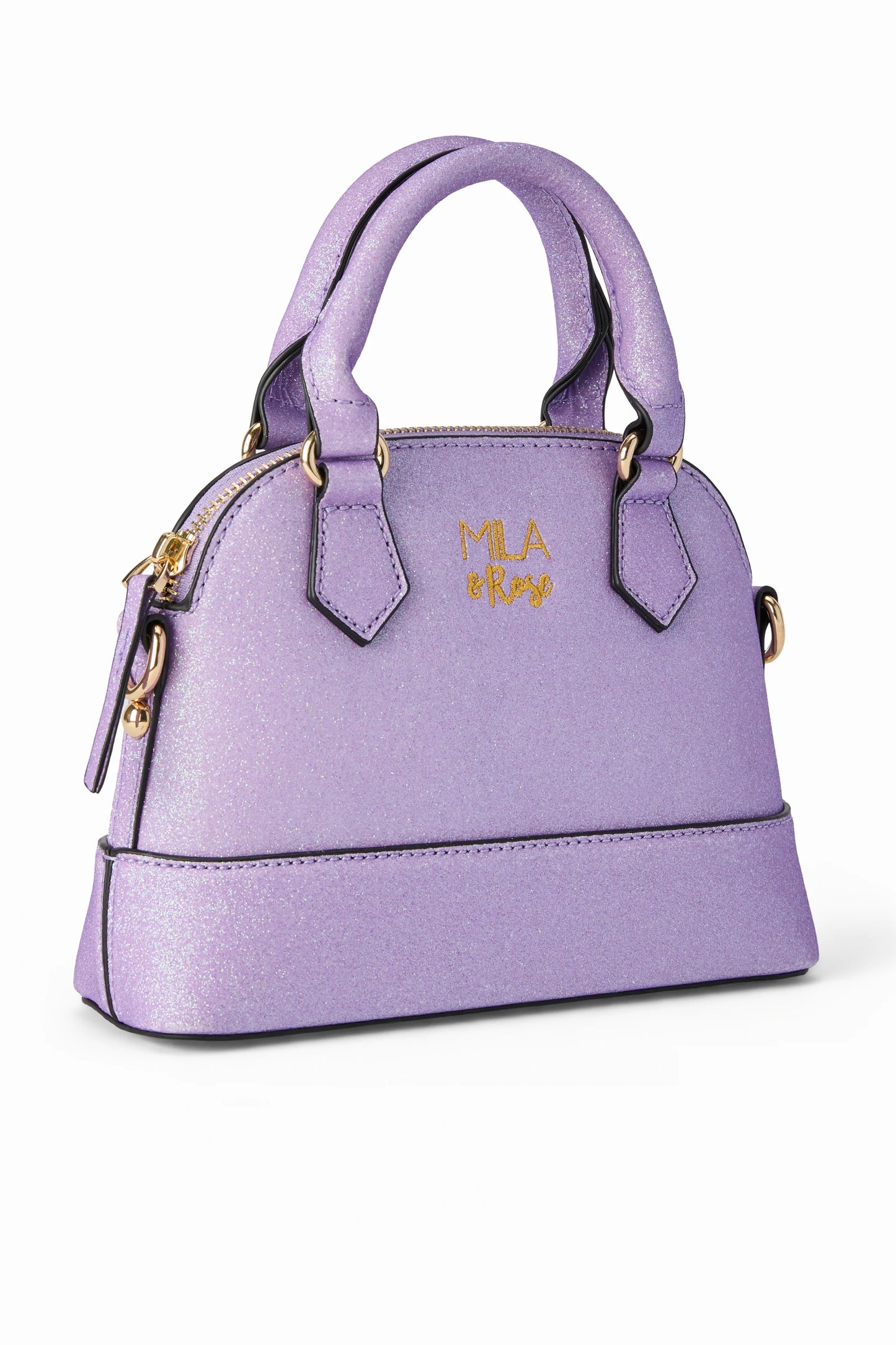 Lavender Glitter Girl's Crossbody Purse