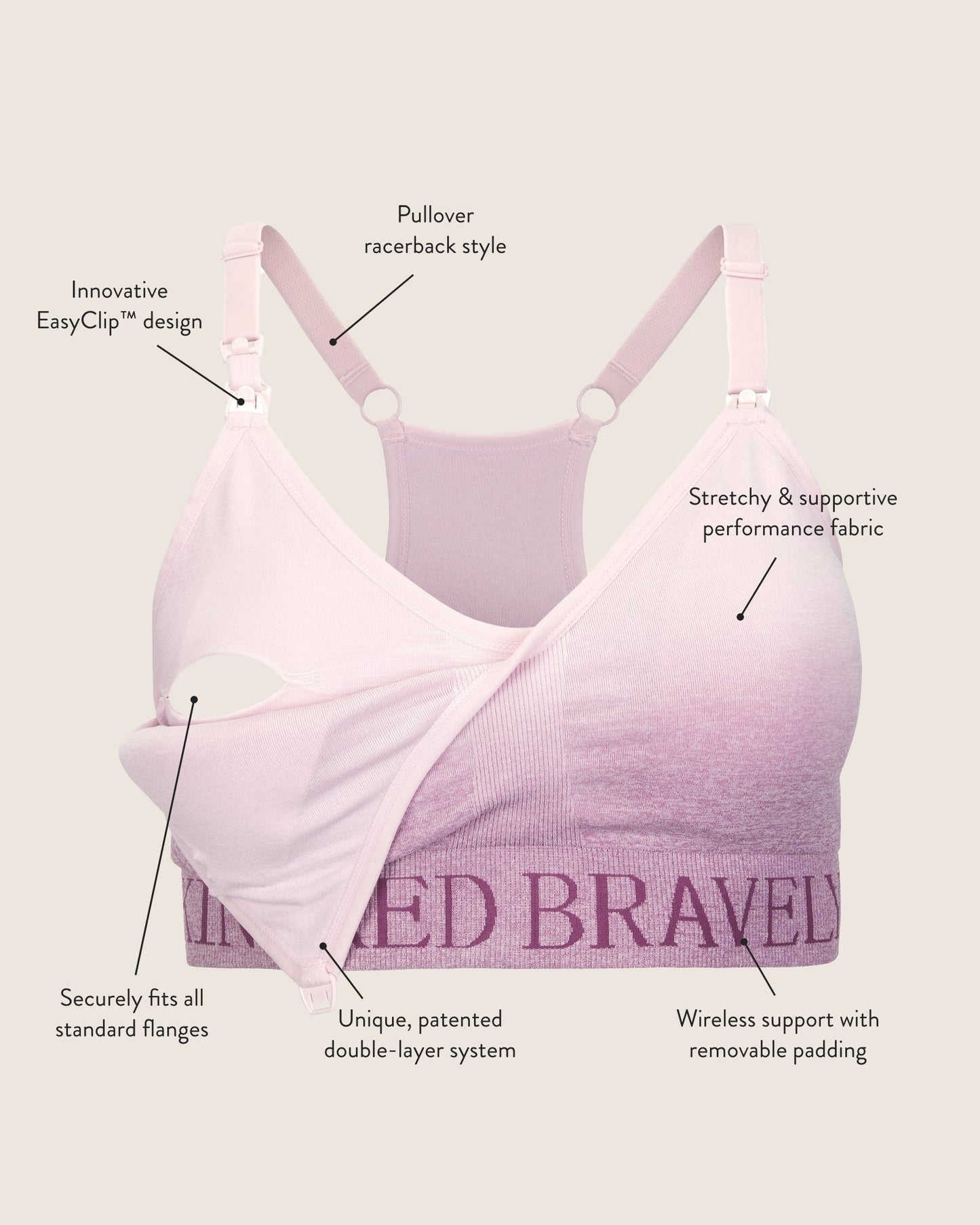 Sublime® Low Impact Pumping & Nursing Sports Bra | Teal