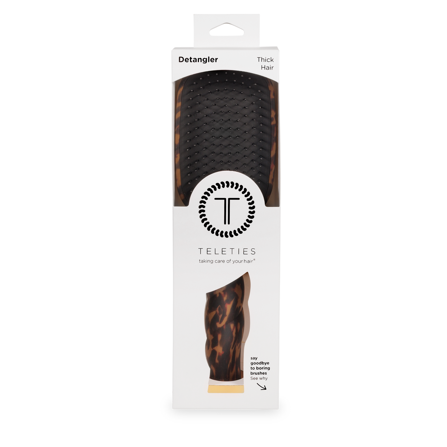 Detangler Hair Brush for Thick Hair - Tortoise