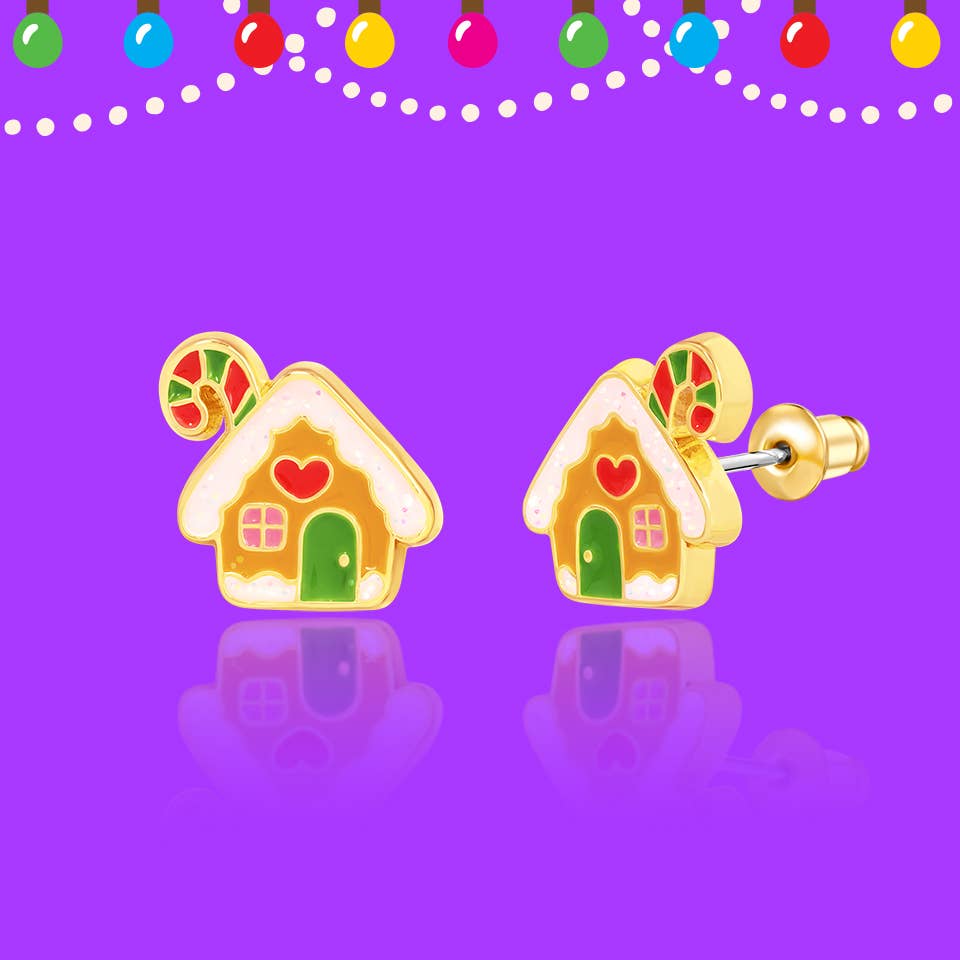 Gingerbread House | Cutie Stud Earrings | Christmas 2026