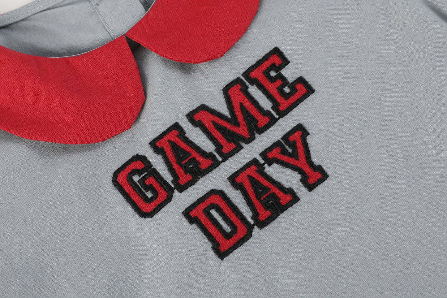 Gray and Red Cheer Dress