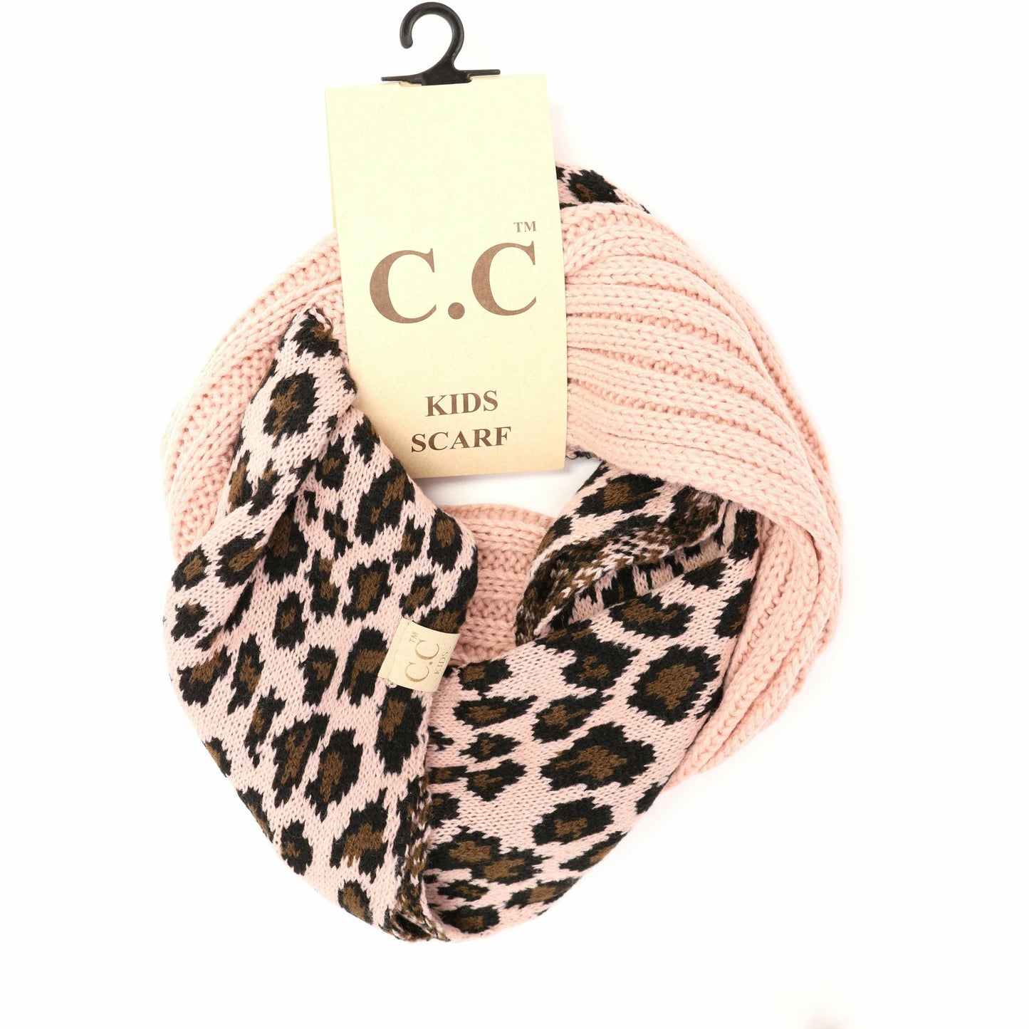 KIDS Scarf - Leopard Print CC Infinity: Indie Pink