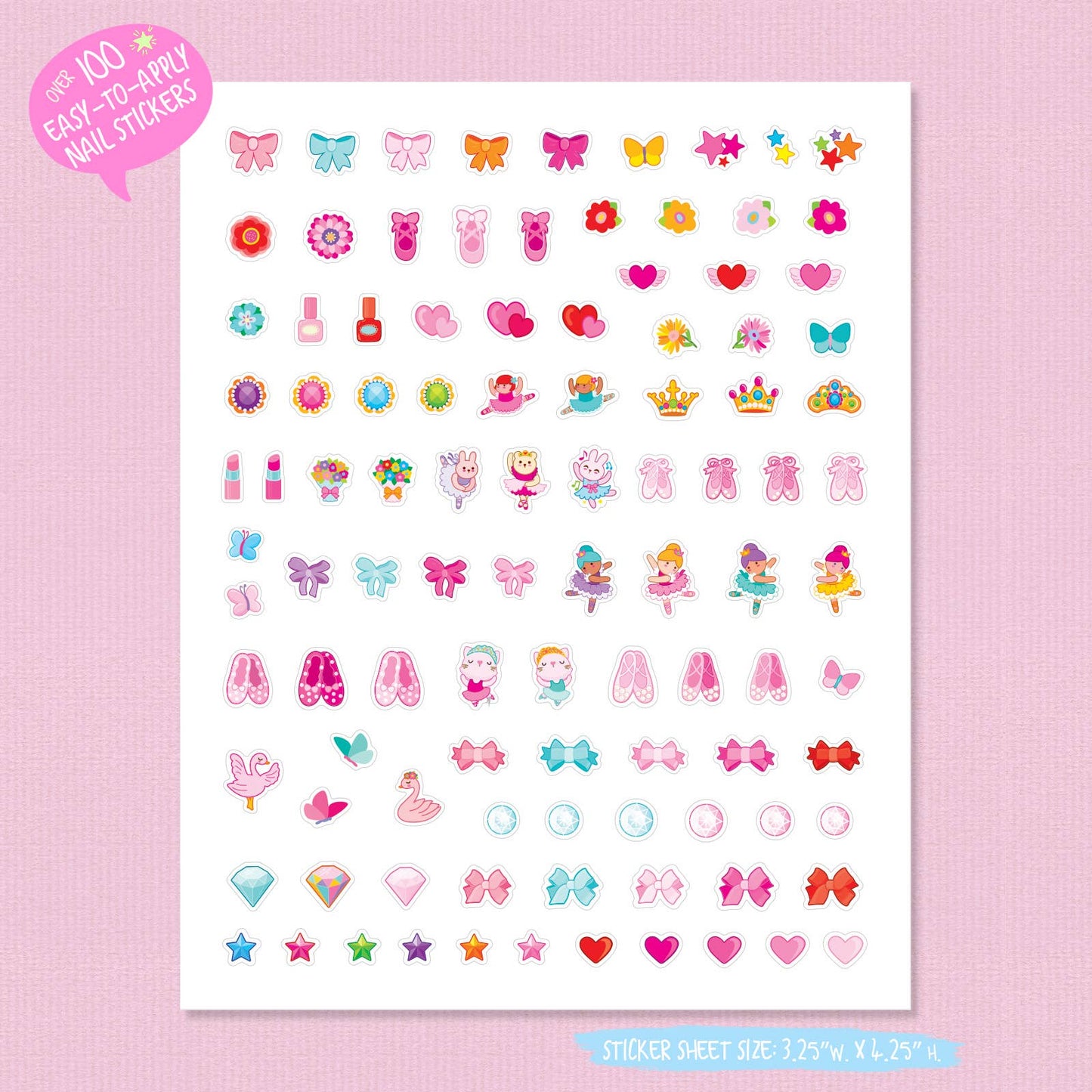 Cutie Chic Nail Stickers | 100+ Pretty Ballerinas Stickers