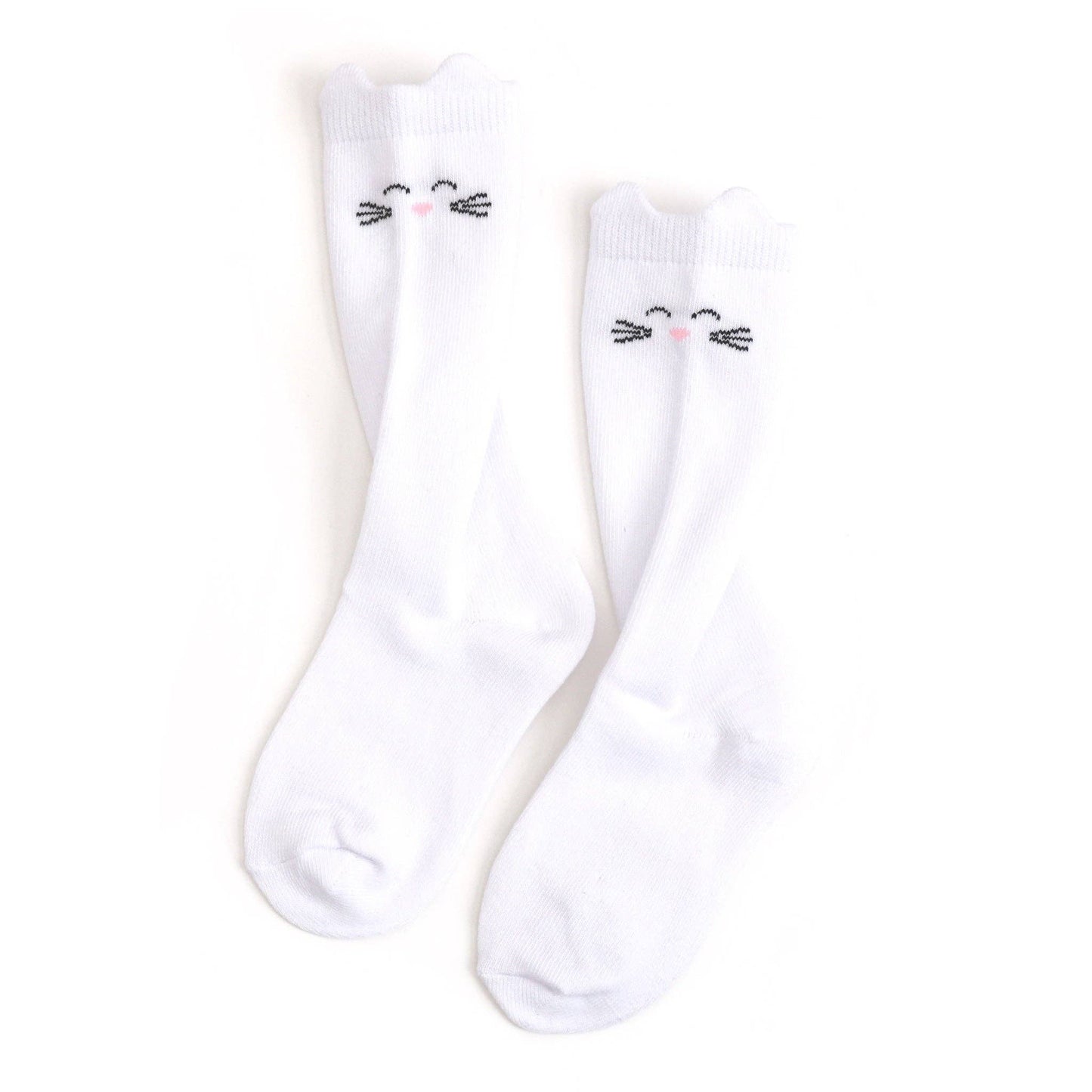 White Cat Knee High Socks