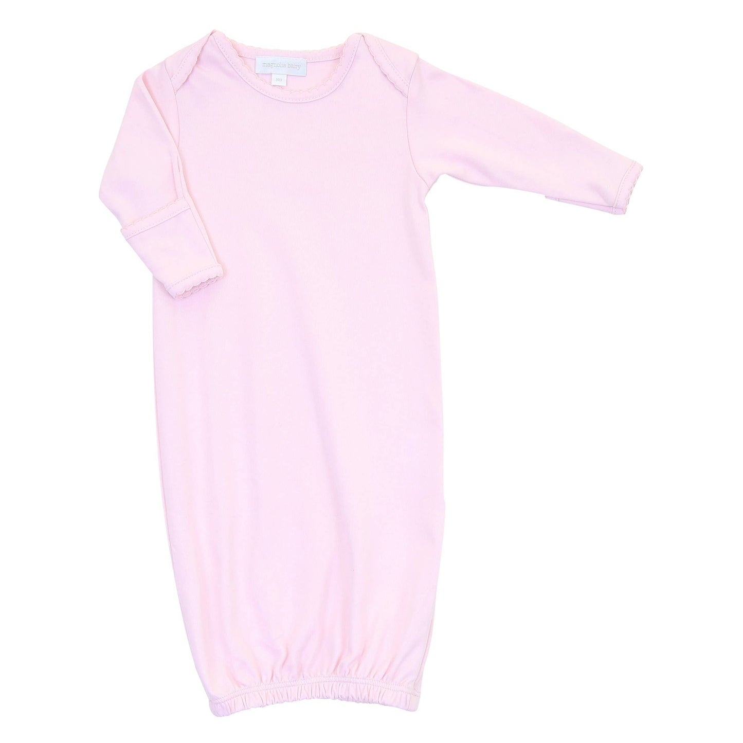 Essentials Solid Pink Lap Gown: Pink