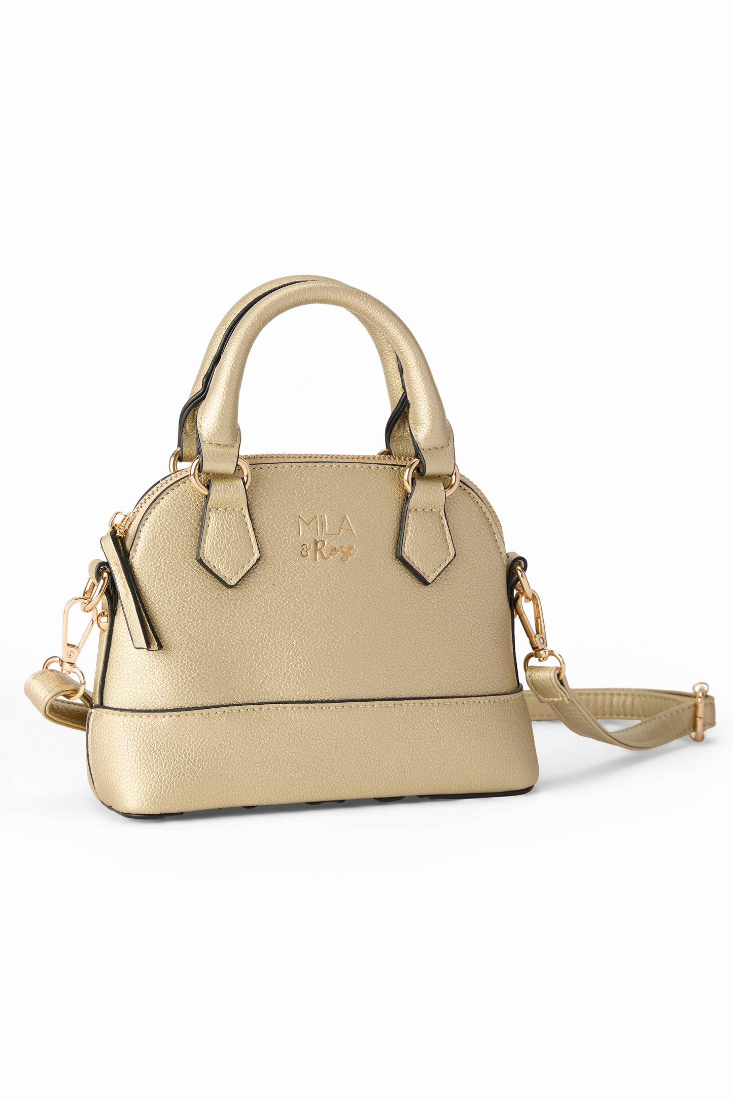 Gold Metallic Girl's Crossbody Purse
