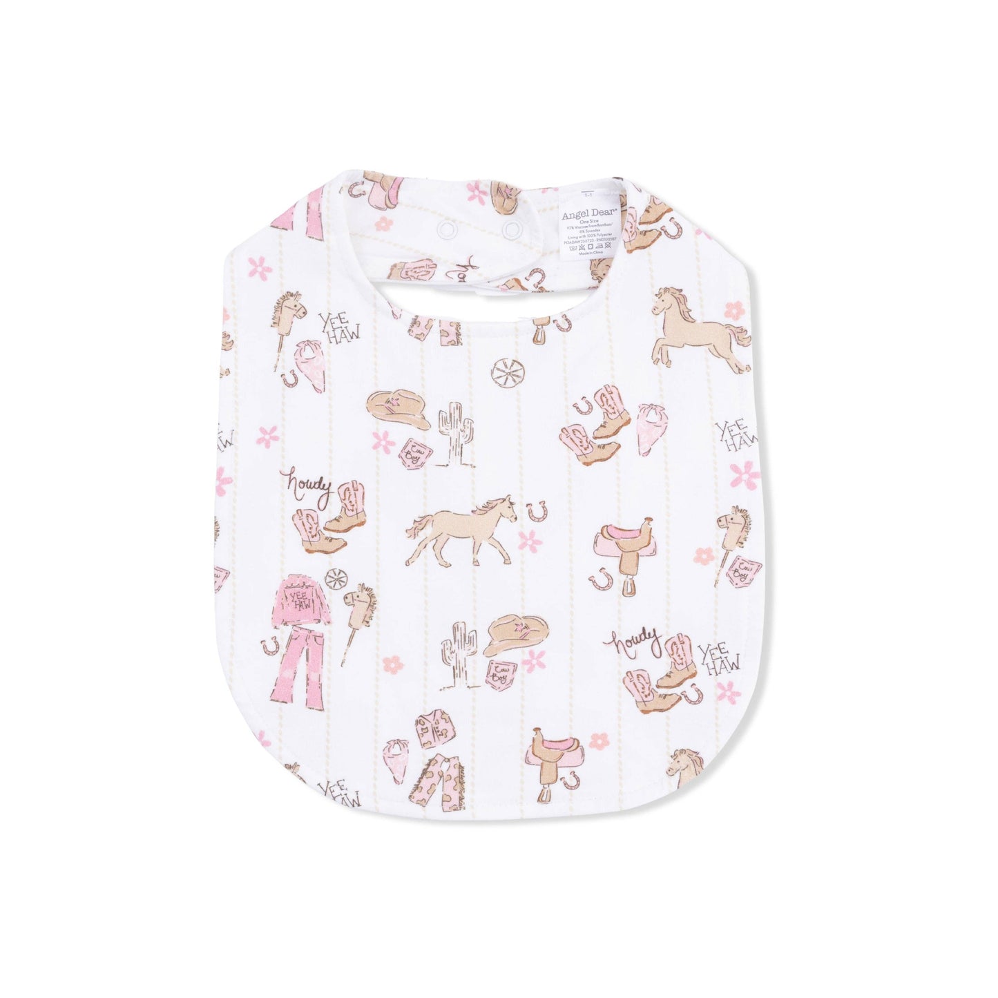 Cowgirl Nursery - Feeding Bib: 0-3M