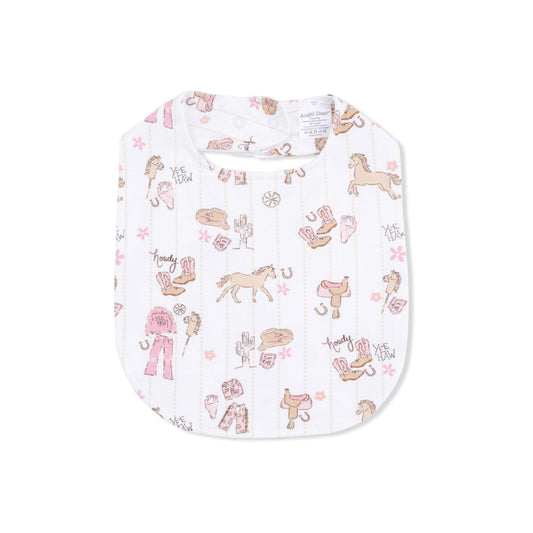 Cowgirl Nursery - Feeding Bib: 0-3M