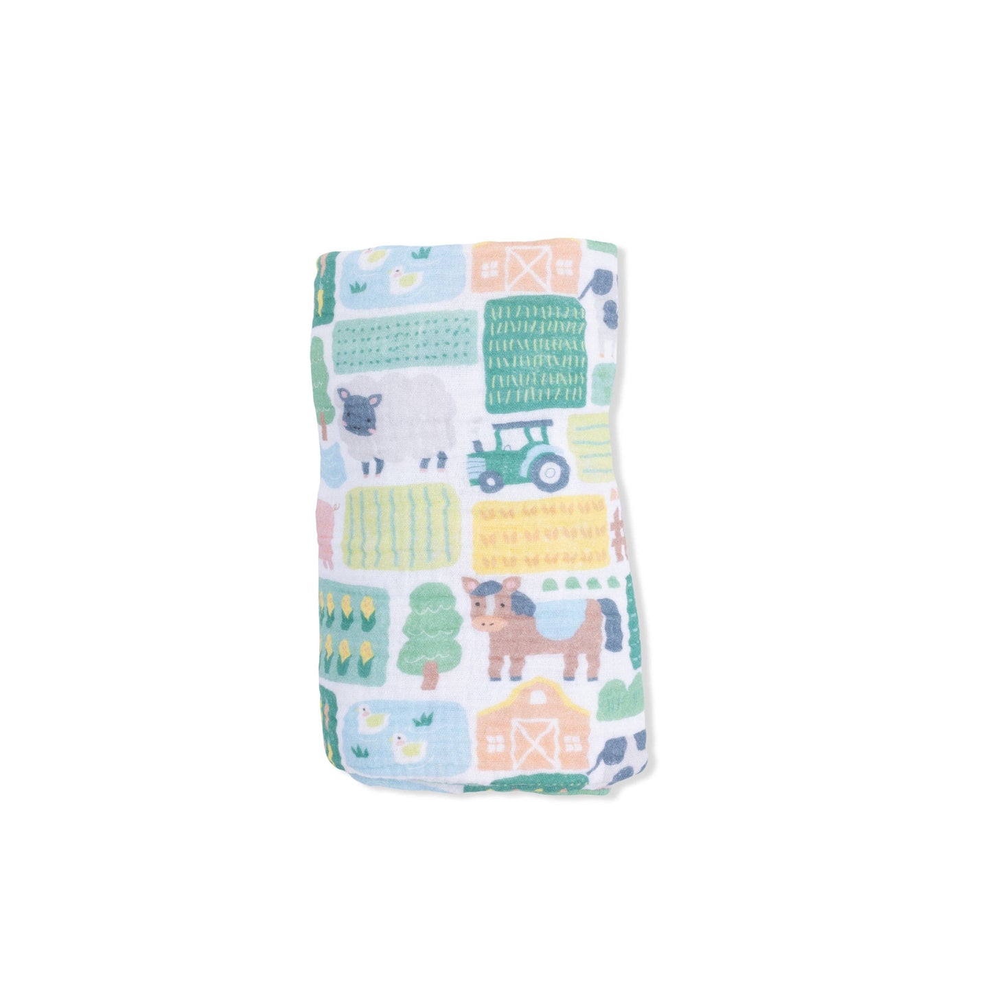 Patchwork Farm - Swaddle Blanket: 47X47