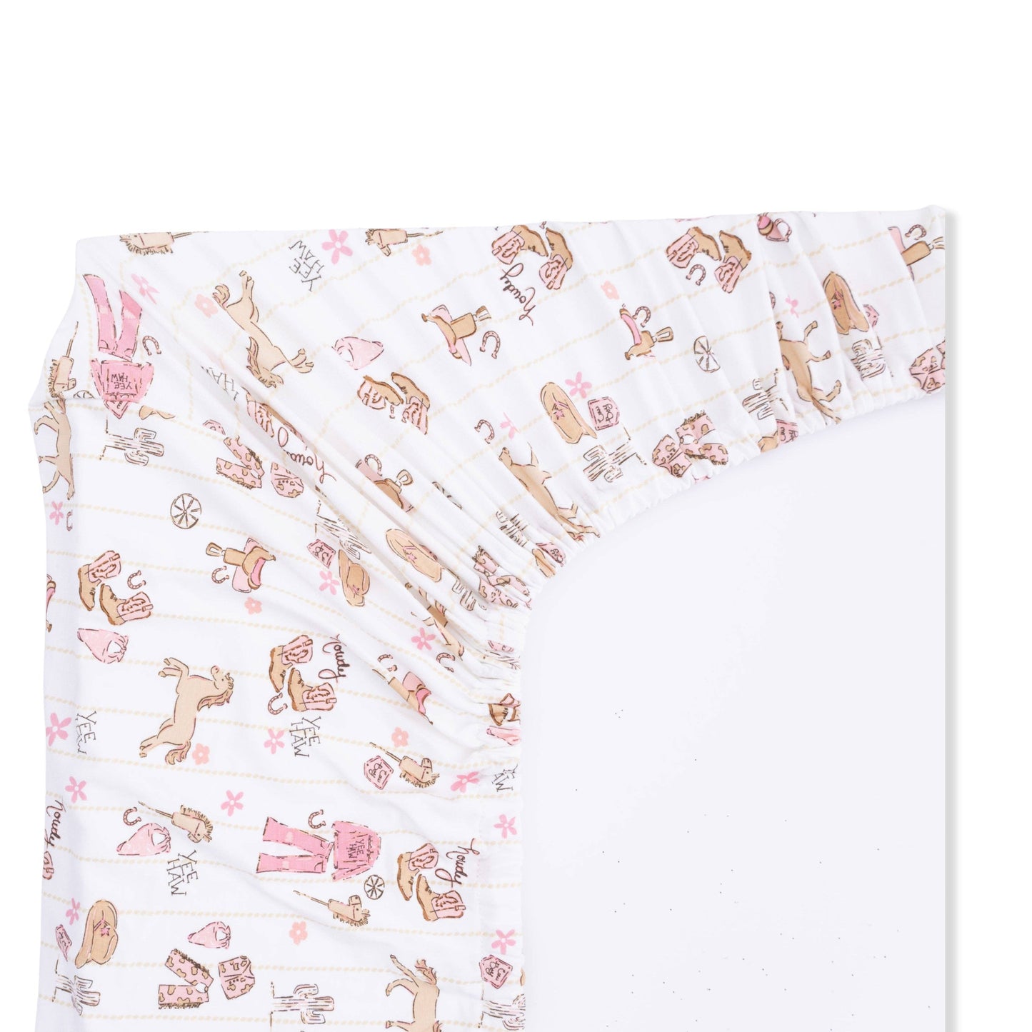 Cowgirl Nursery - Crib Sheet: 52X28