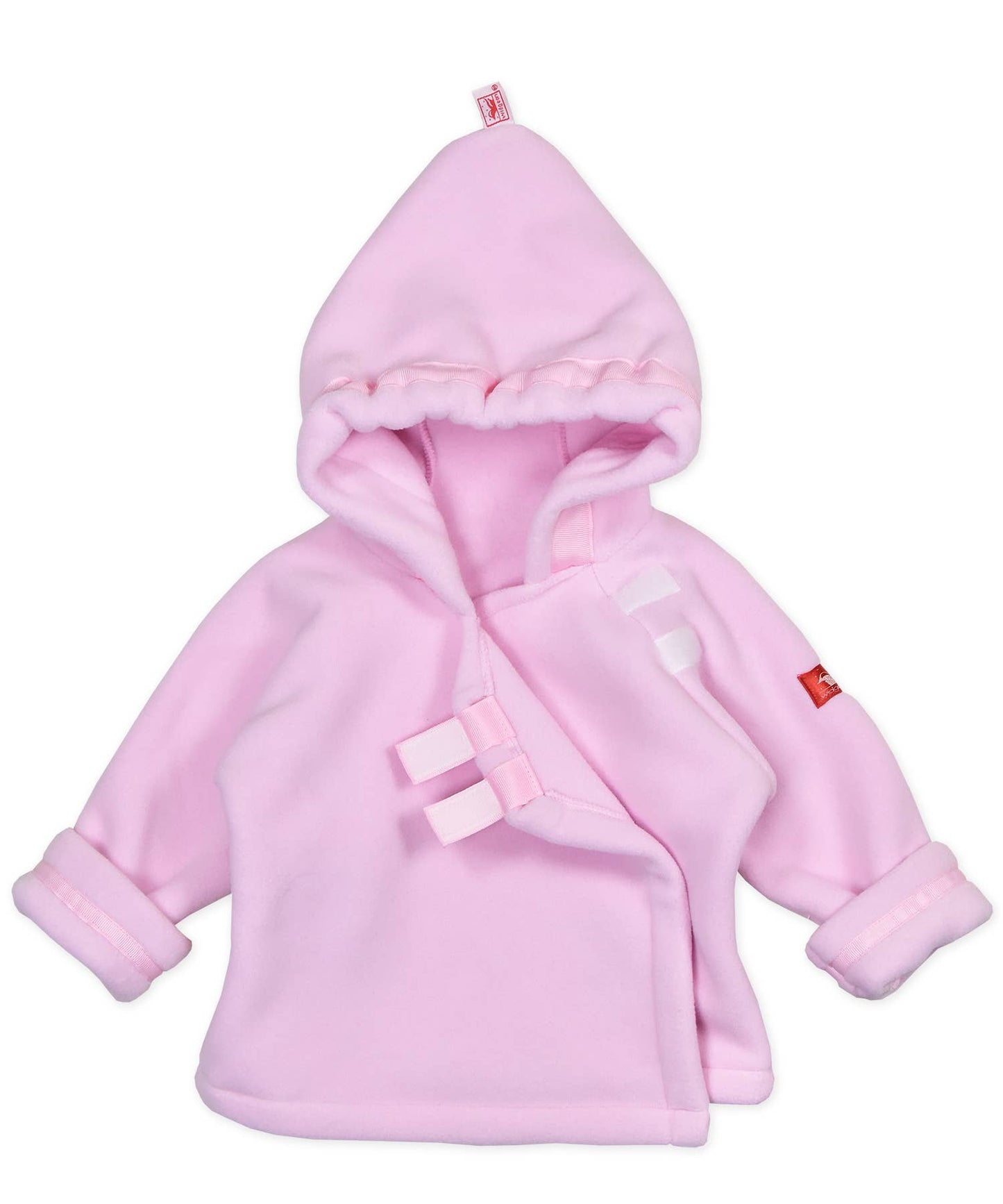 Warmplus Fleece Favorite Jacket, Wrap Close, Hood: Light Pink