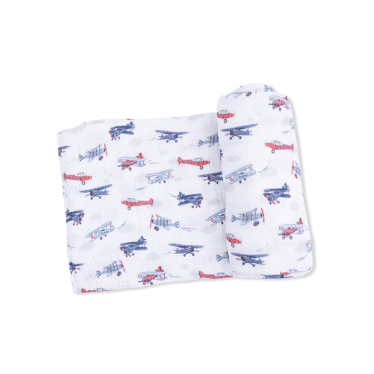 Vintage Planes - Swaddle Blanket: 47X47