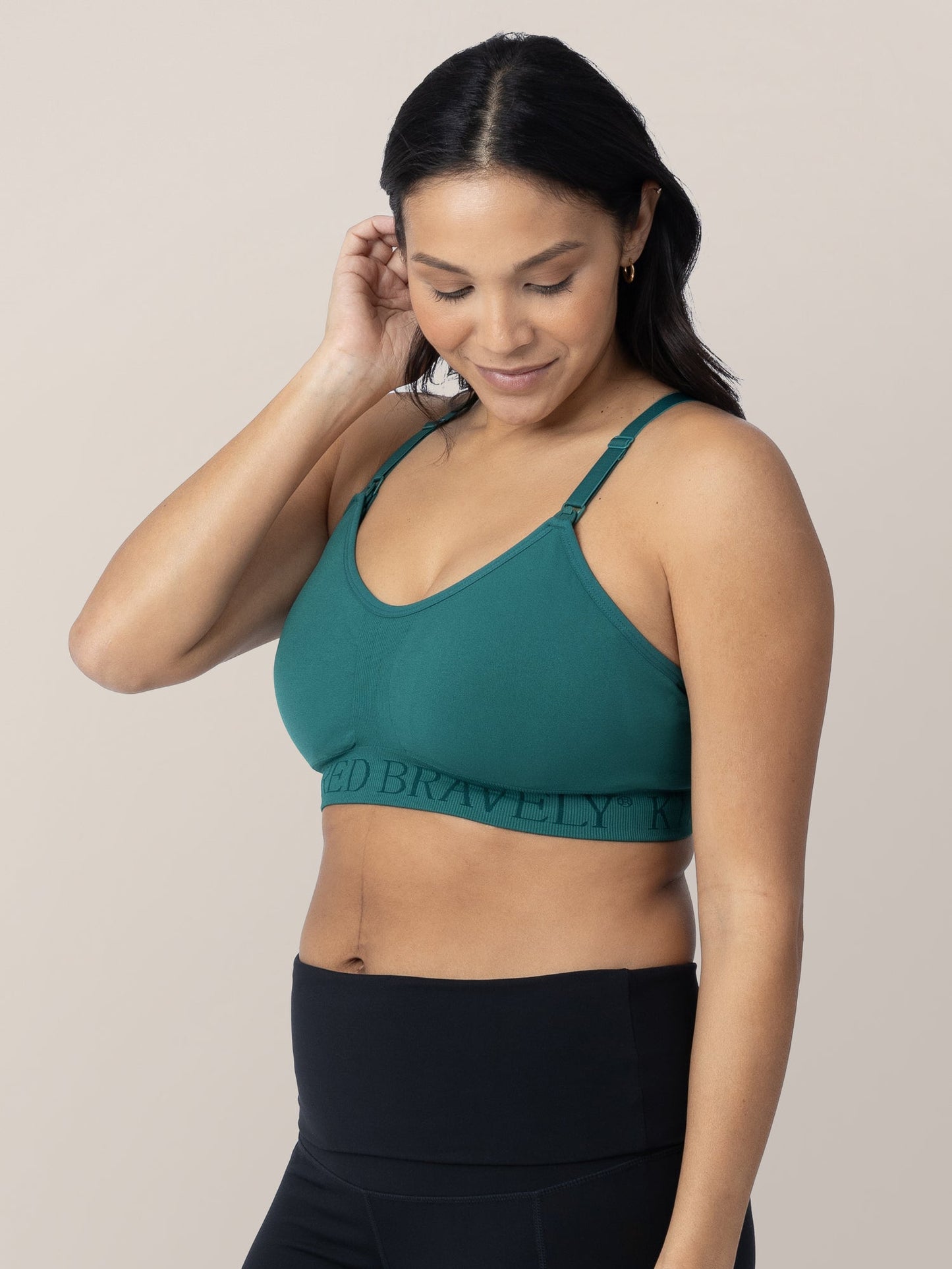 Sublime® Low Impact Pumping & Nursing Sports Bra | Teal