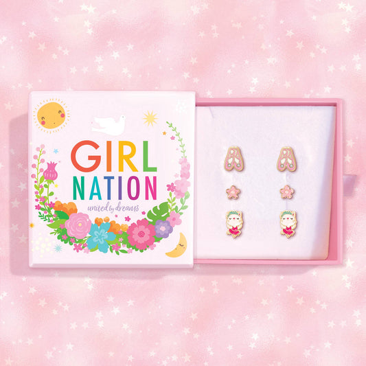 Triple Treasure Earring Gift Set- Ballet Trio