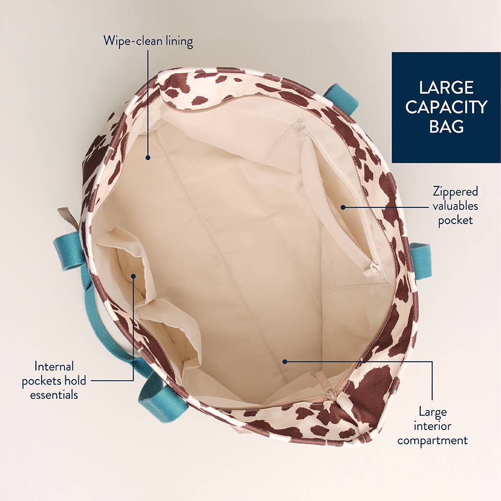 *NEW* Itzy Explorer™ Canvas Tote Bag: Ribbons + Roses