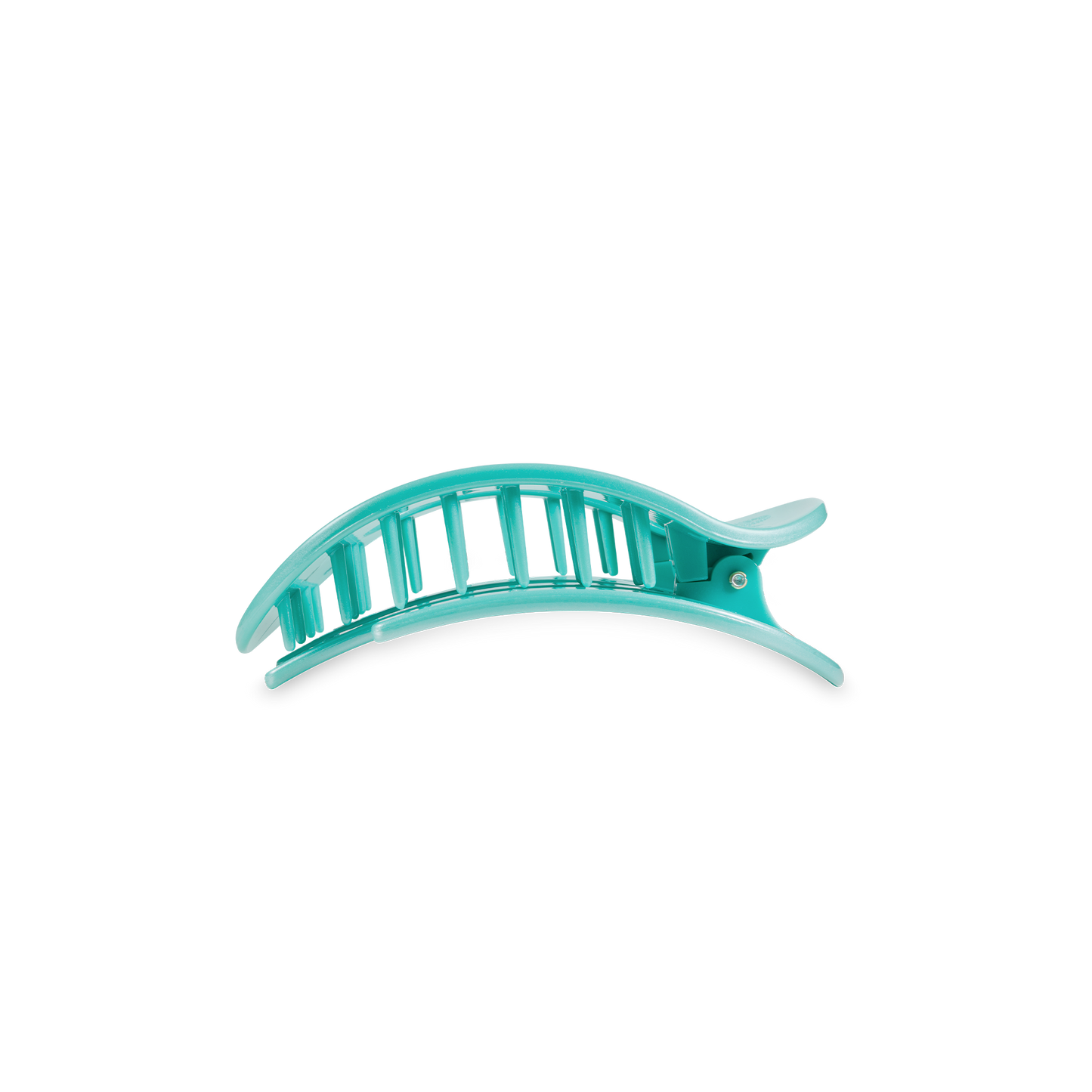 Round Flat Hair Clip | Small | Totally Turquoise