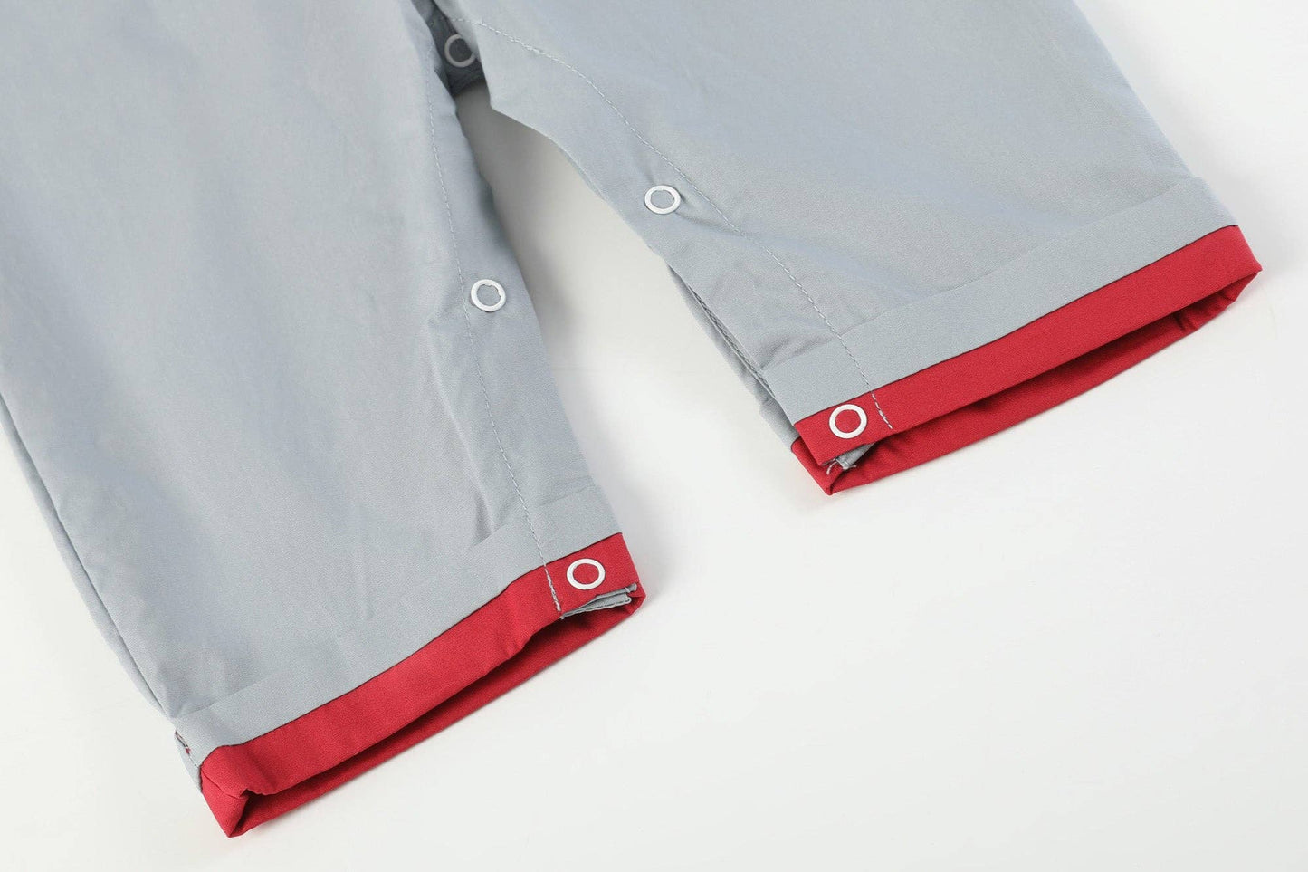 Gray and Red Fan Overalls