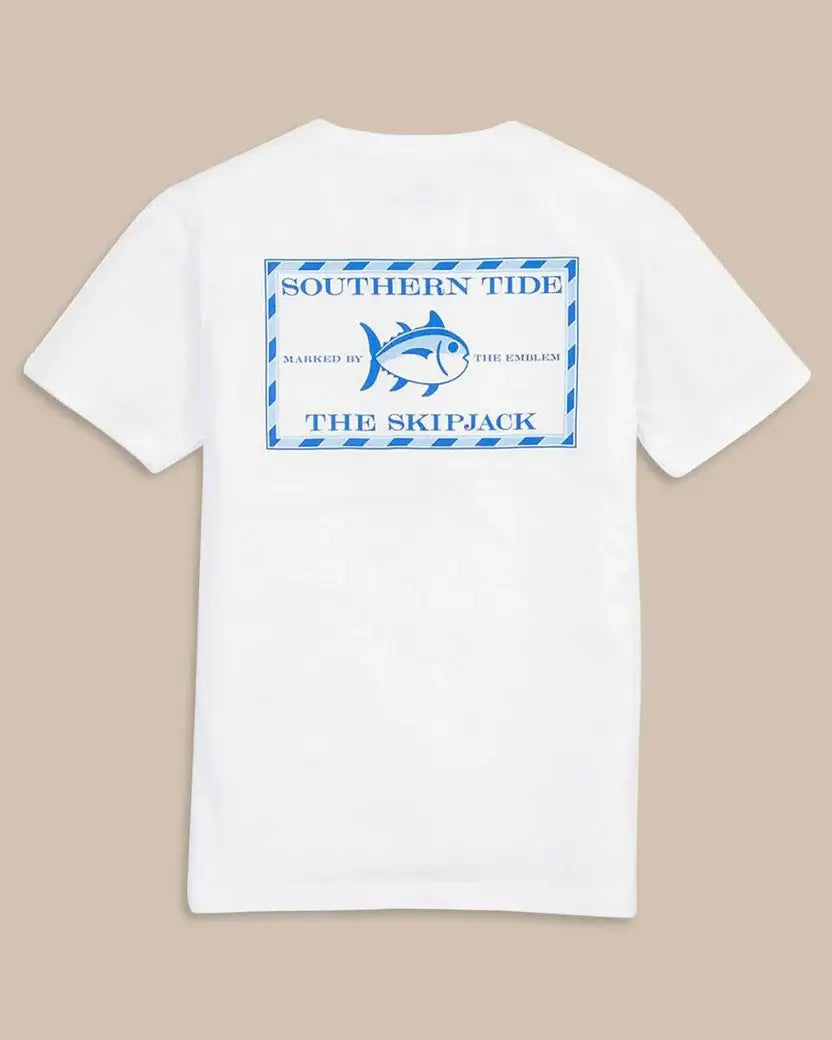 Youth SS Classic Skipjack Tee: Classic White