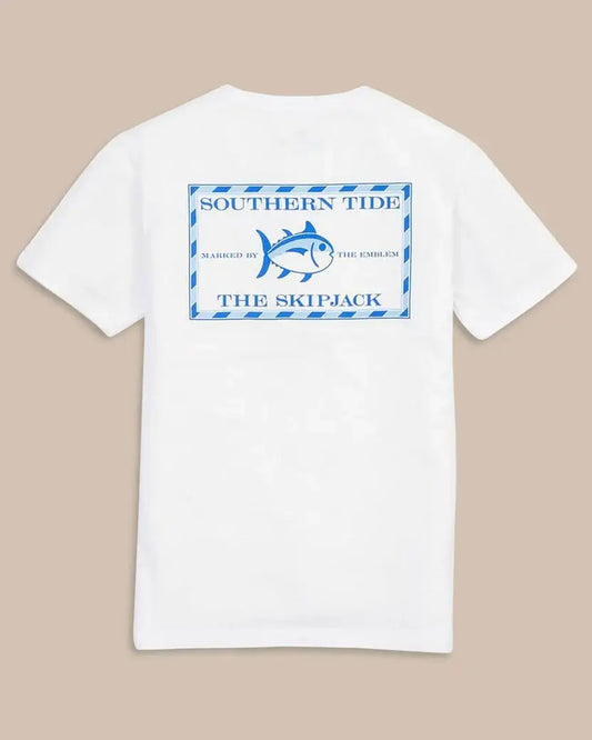Youth SS Classic Skipjack Tee: Classic White