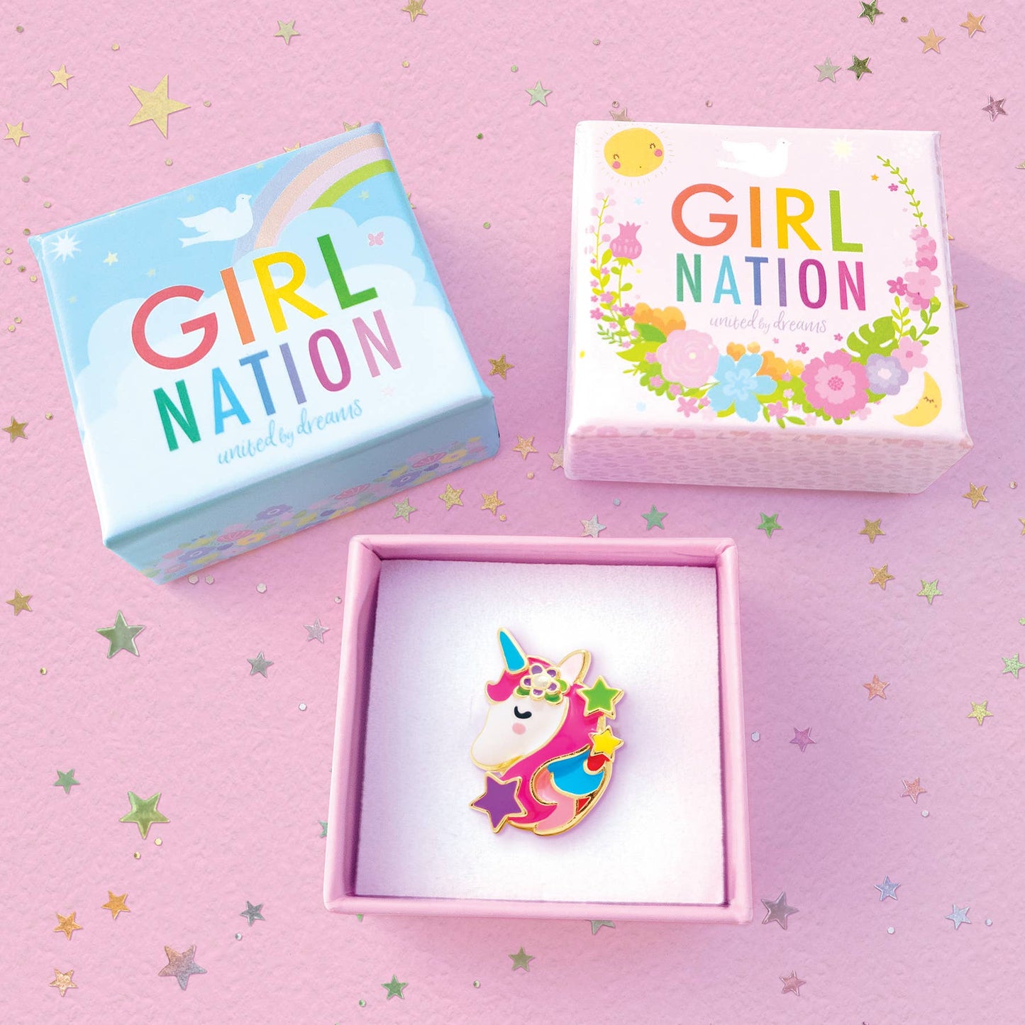 Unicorn Stardust Adjustable Ring with Gift Box