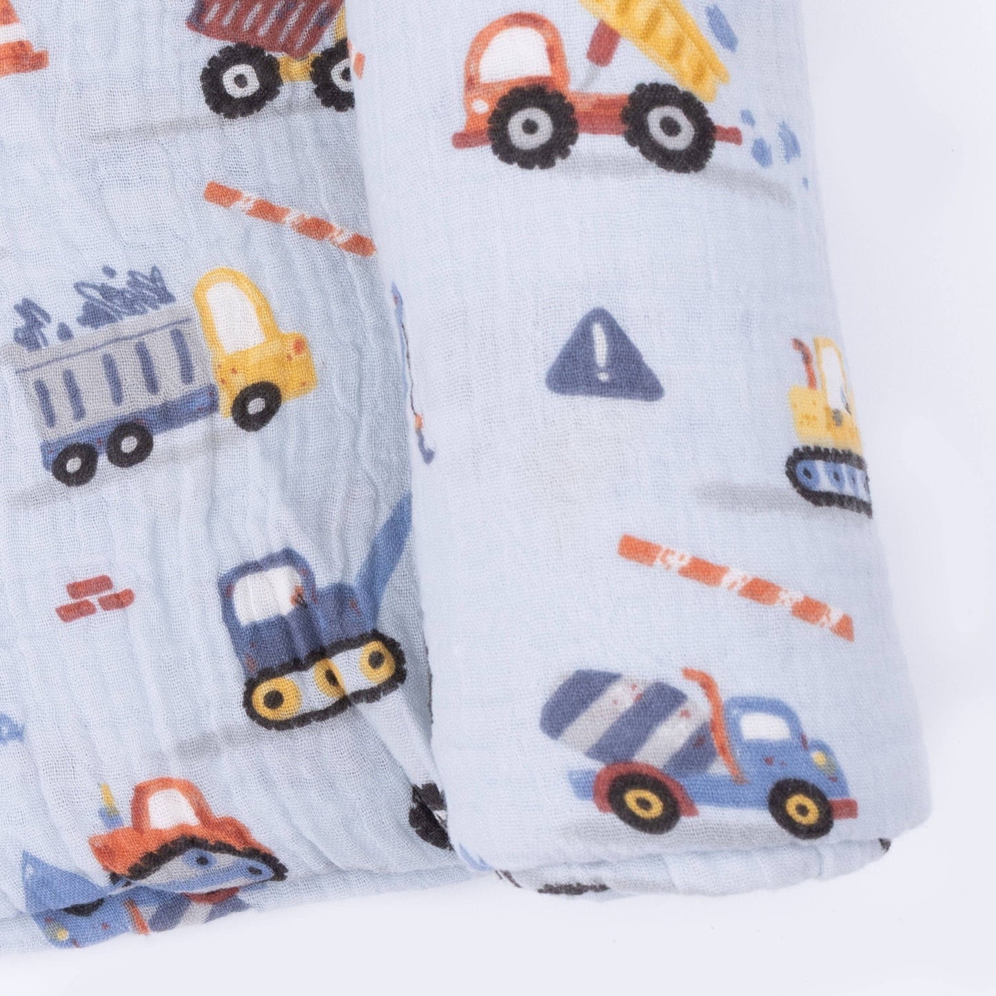 Crayon Construction - Swaddle Blanket: 47X47
