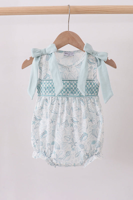 Sea shell smocked bubble