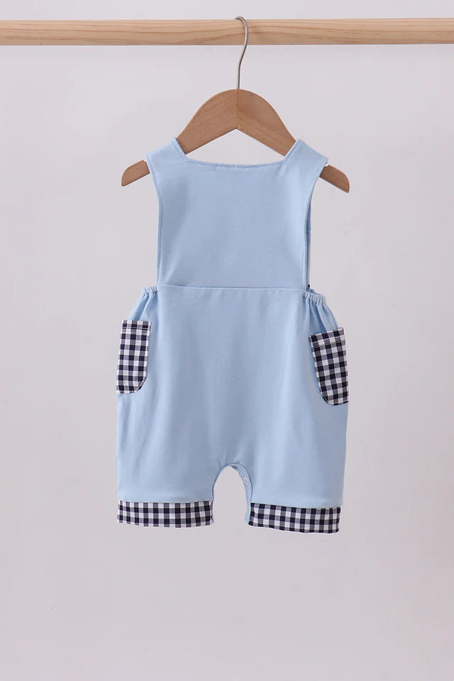 Blue sailboat embroidery jonjon