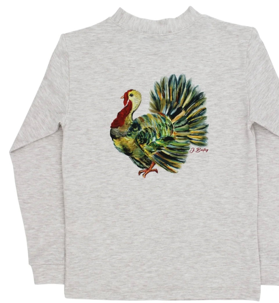 L/S Logo Tee Turkey/Oatmeal