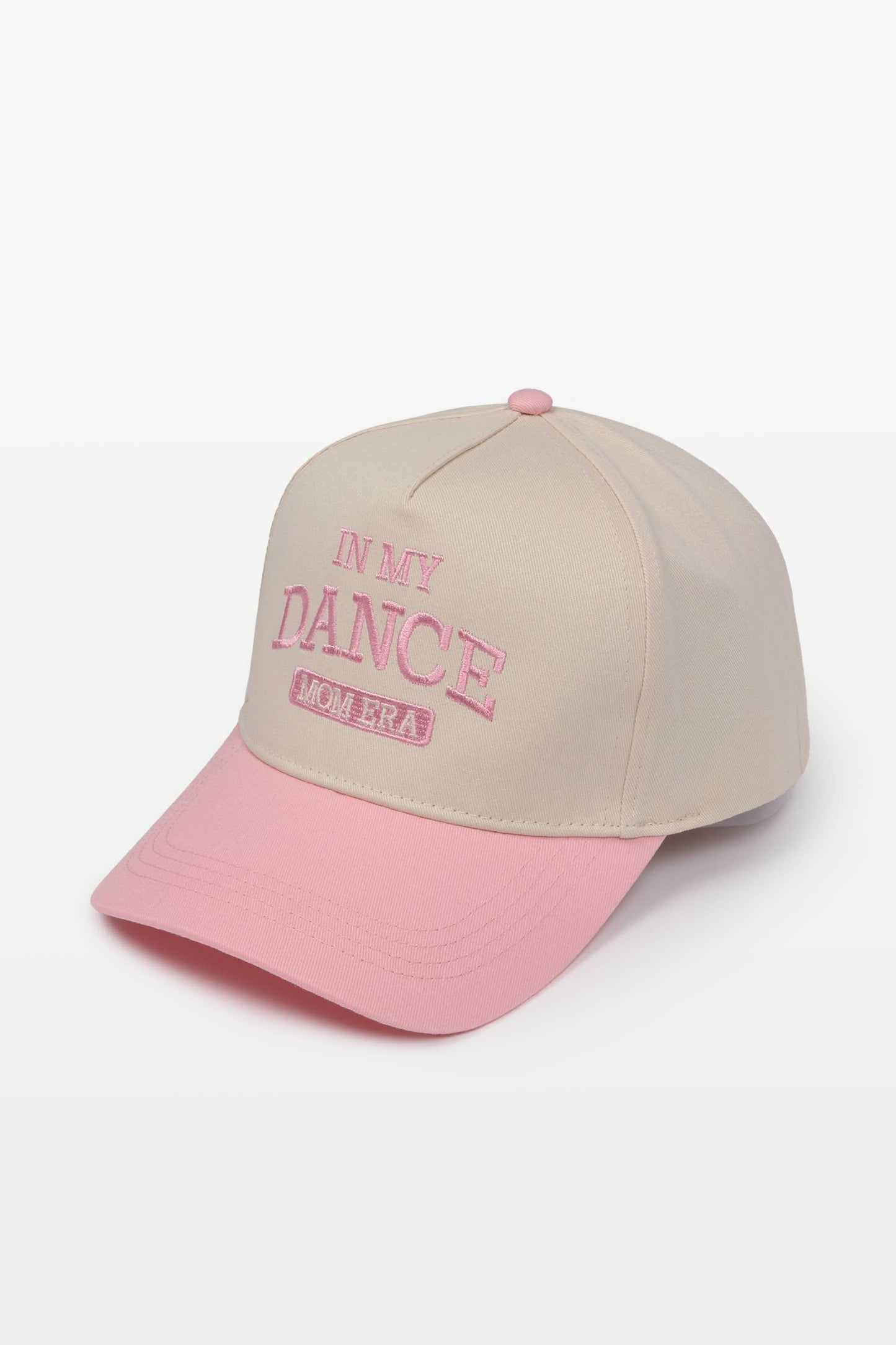 In My Dance Mom Era Embroidered Cap: Pink