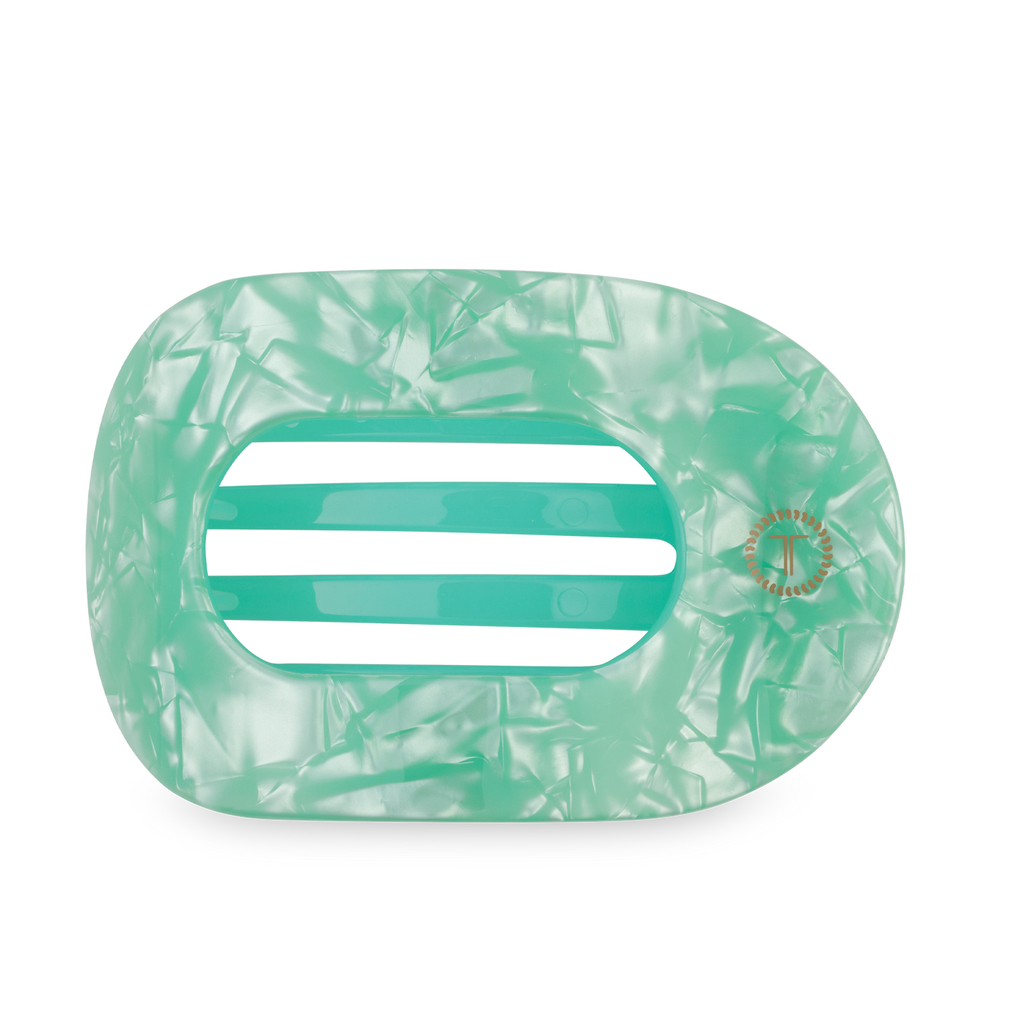 Flat Round Hair Clip | Large | Spring Splash