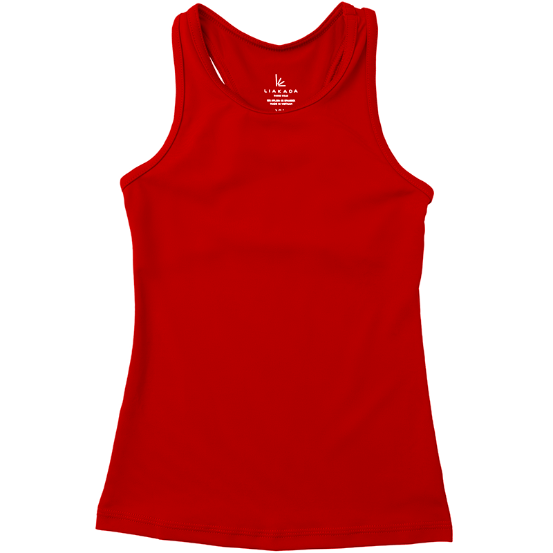 Girls' Racerback Tank Top: Red / YM