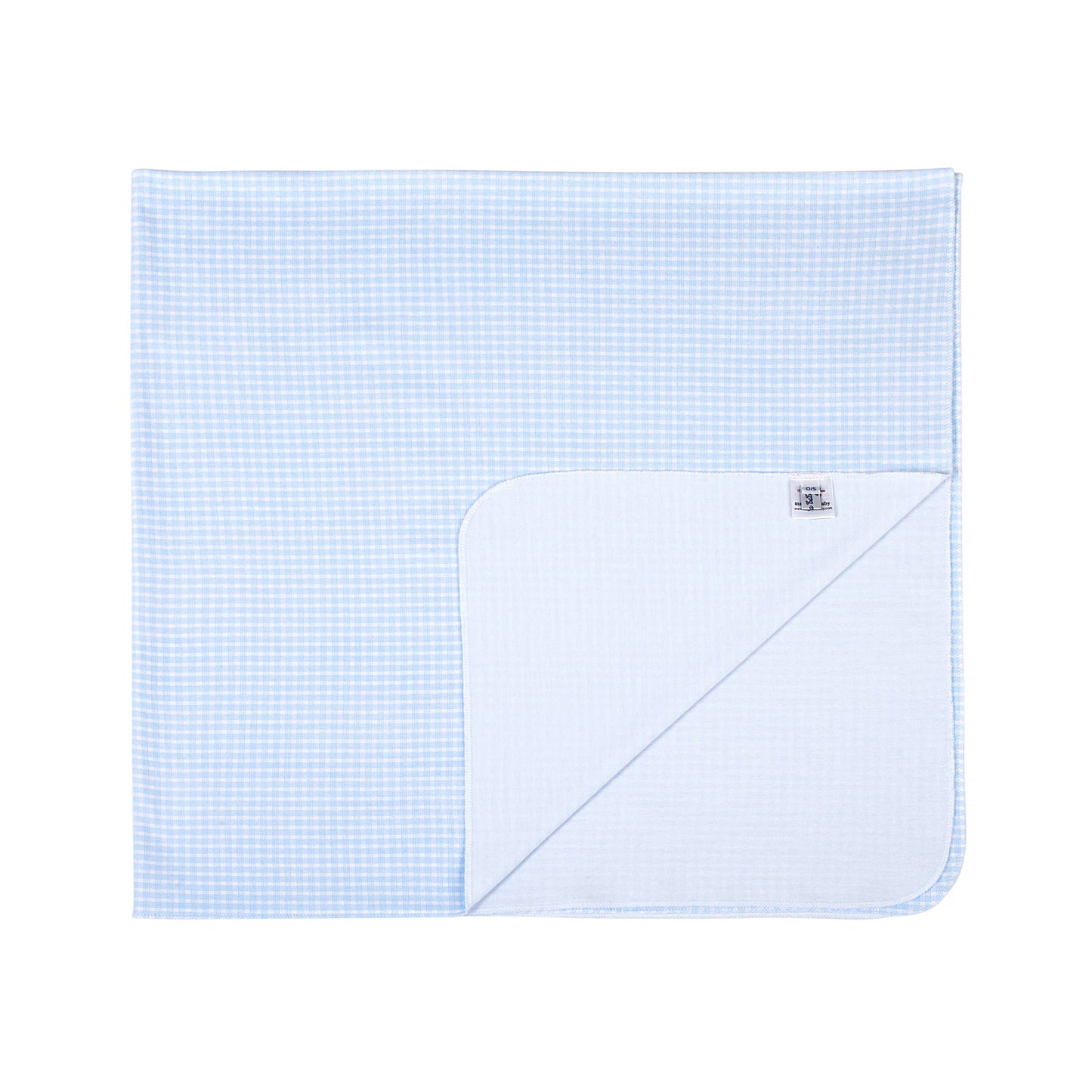 New Beginnings Blue Swaddle Blanket: Blue / O/S