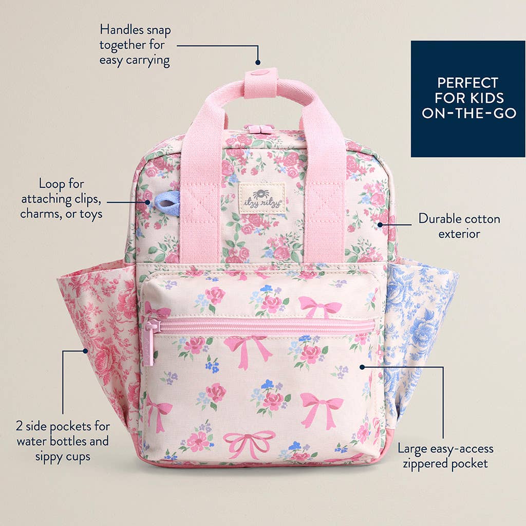 *NEW OPTIONS* Itzy Bitzy Backpack: Ribbons + Roses