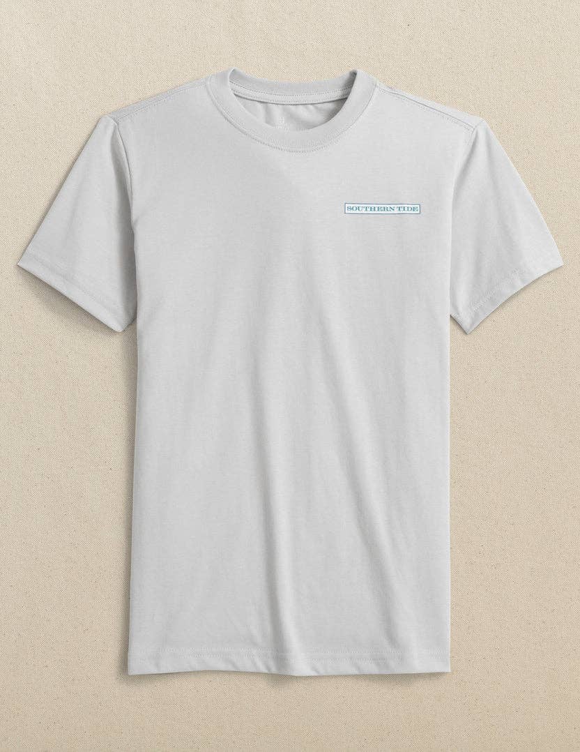Youth SS Kicking it Athletics Tee: Platinum Grey