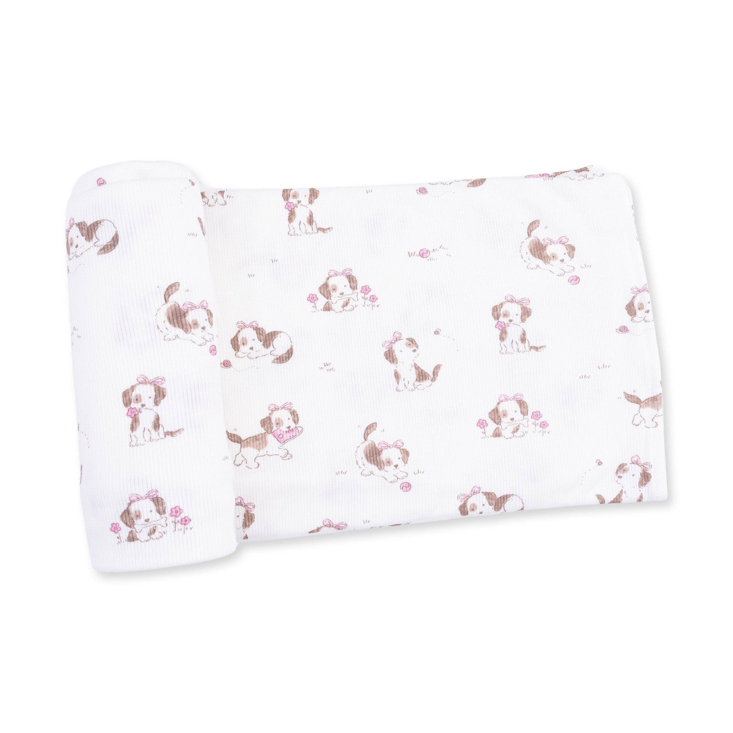 Explorer Puppy Pink - Swaddle Blanket: 45X45