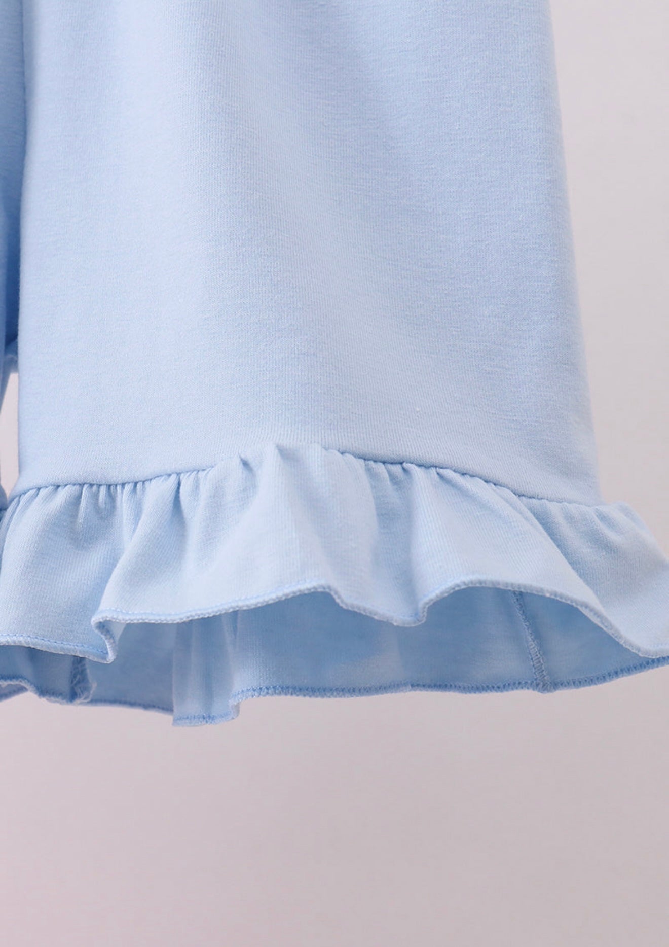 Pink princess smocked ruffle shorts set