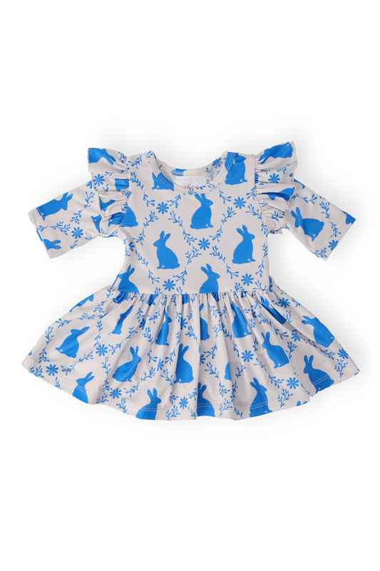 HOP 'TIL YOU DROP 3/4 SLEEVE TWIRL FLUTTER BODYSUIT