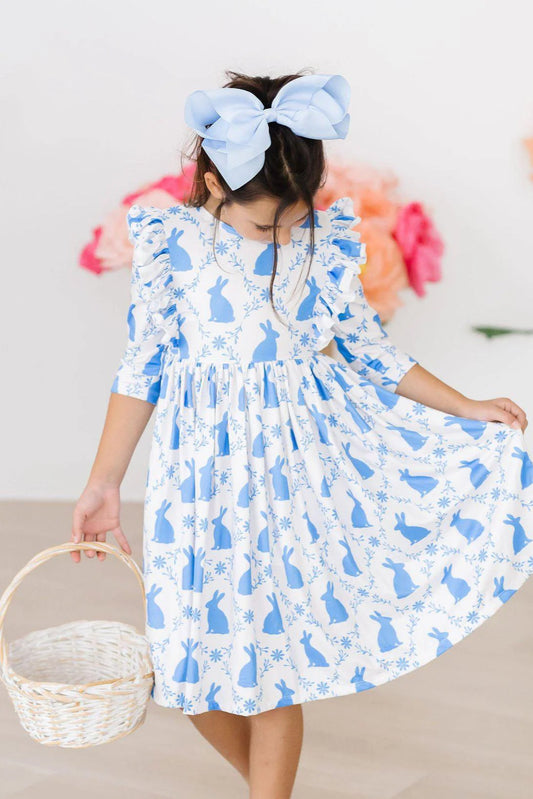 HOP 'TIL YOU DROP RUFFLE TWIRL DRESS