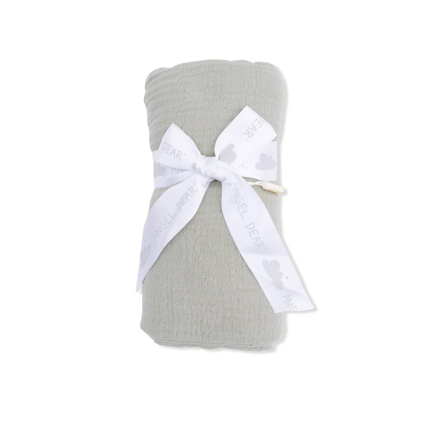 Solid Muslin Desert Green - Swaddle Blanket: 47X47
