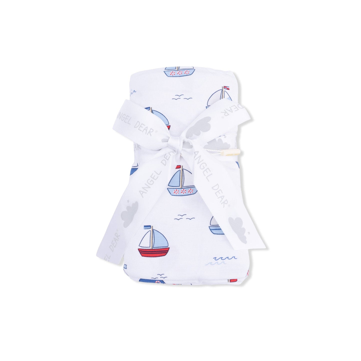 Bubbly Sailboats Blue - Swaddle Blanket: 45X45