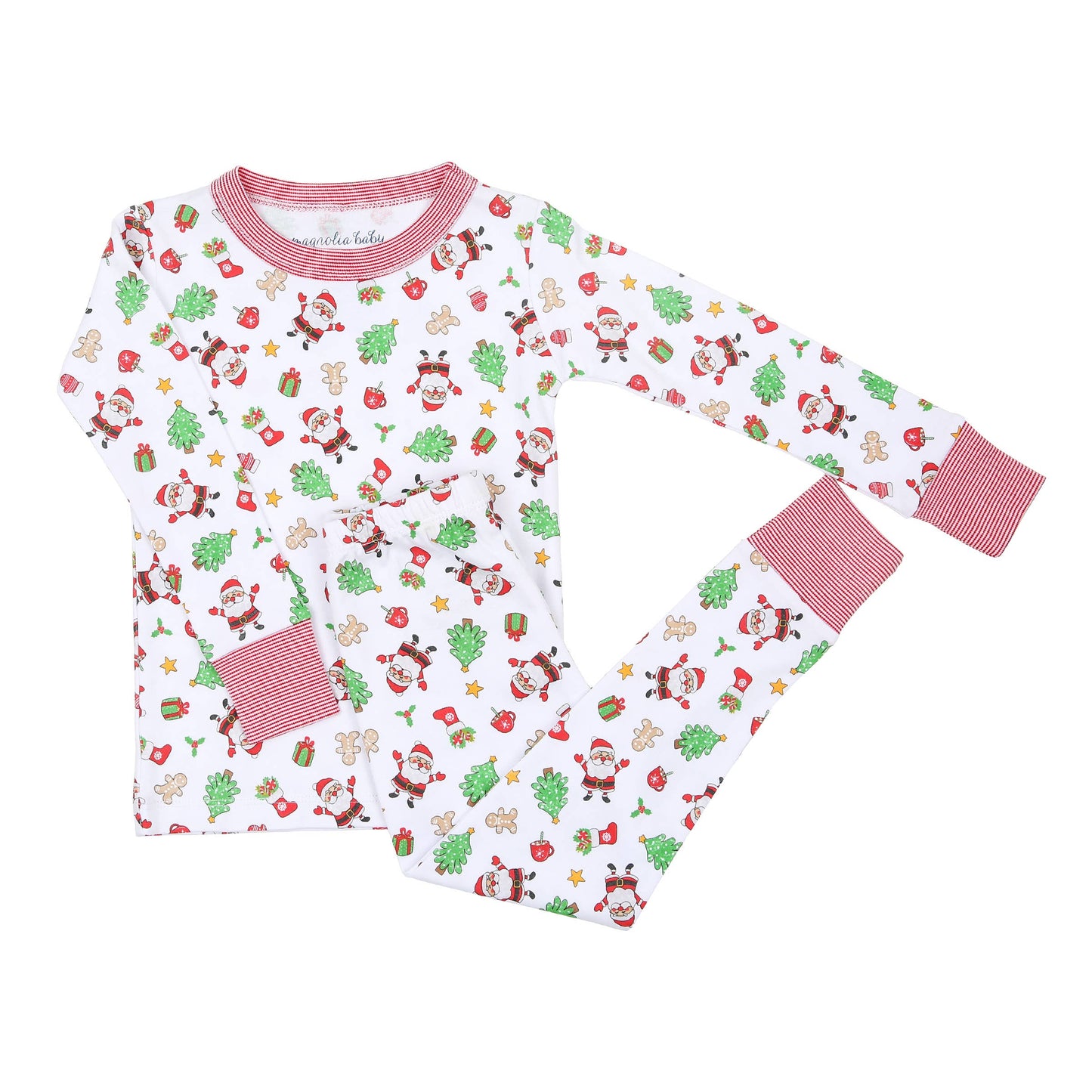 Jolly Holiday Long Pajamas: Red
