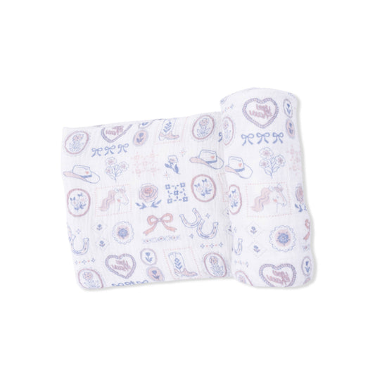 Country Western Heirlooms - Swaddle Blanket: 47X47